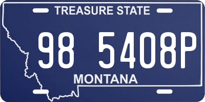 MT license plate 985408P