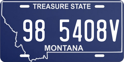 MT license plate 985408V