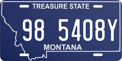 MT license plate 985408Y