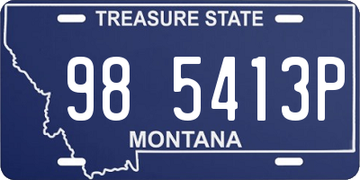 MT license plate 985413P