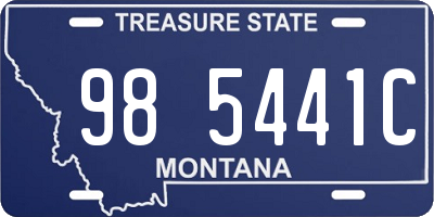 MT license plate 985441C