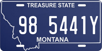 MT license plate 985441Y