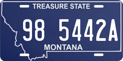 MT license plate 985442A