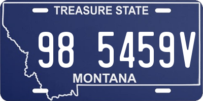 MT license plate 985459V