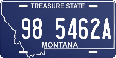MT license plate 985462A