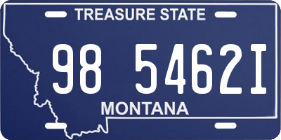 MT license plate 985462I