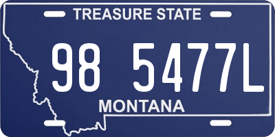 MT license plate 985477L