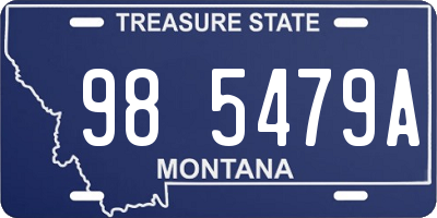 MT license plate 985479A