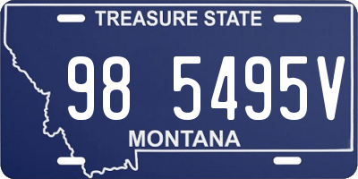 MT license plate 985495V