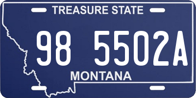 MT license plate 985502A