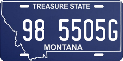 MT license plate 985505G