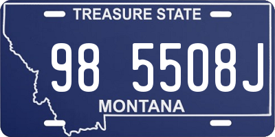 MT license plate 985508J