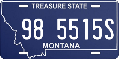 MT license plate 985515S