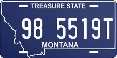 MT license plate 985519T