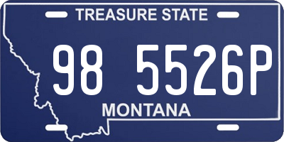 MT license plate 985526P