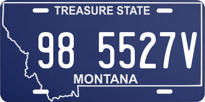 MT license plate 985527V