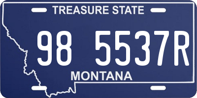 MT license plate 985537R