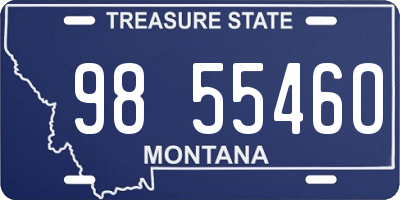 MT license plate 985546O