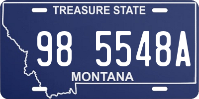 MT license plate 985548A