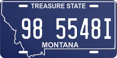 MT license plate 985548I