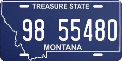 MT license plate 985548O