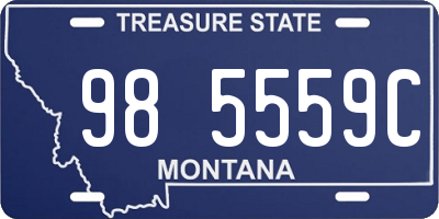 MT license plate 985559C