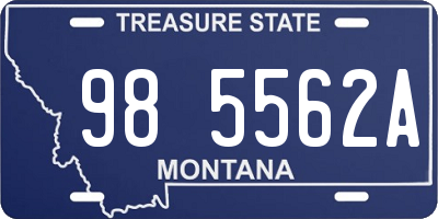 MT license plate 985562A