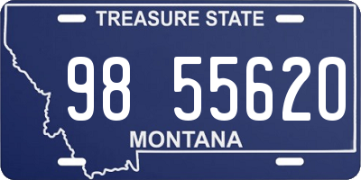MT license plate 985562O