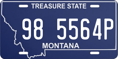 MT license plate 985564P