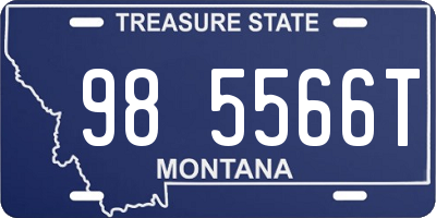 MT license plate 985566T