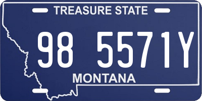 MT license plate 985571Y