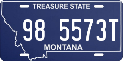 MT license plate 985573T