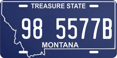 MT license plate 985577B