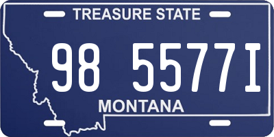 MT license plate 985577I