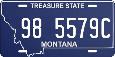 MT license plate 985579C