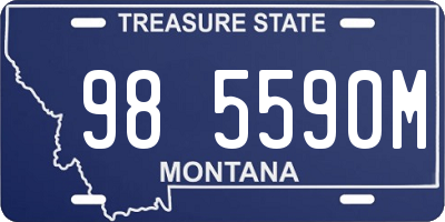 MT license plate 985590M