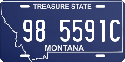 MT license plate 985591C