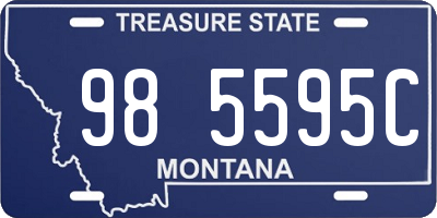 MT license plate 985595C