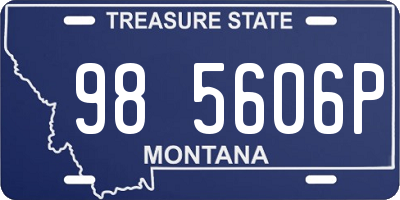MT license plate 985606P