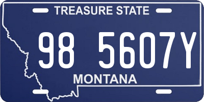 MT license plate 985607Y