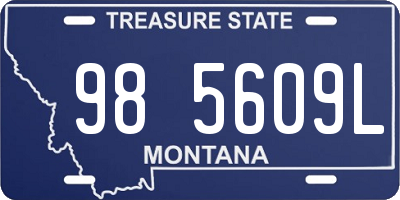 MT license plate 985609L
