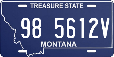 MT license plate 985612V