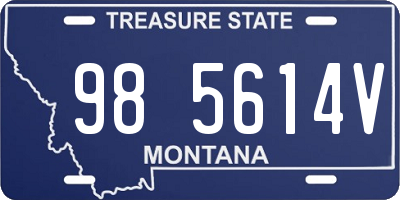 MT license plate 985614V