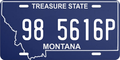 MT license plate 985616P