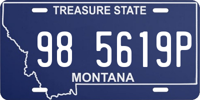 MT license plate 985619P