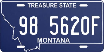 MT license plate 985620F