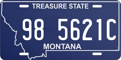 MT license plate 985621C