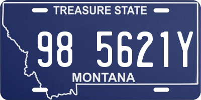 MT license plate 985621Y