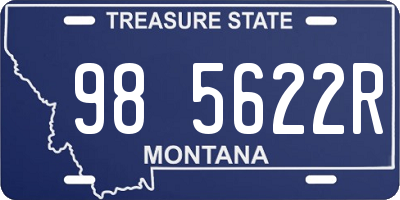 MT license plate 985622R