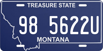 MT license plate 985622U